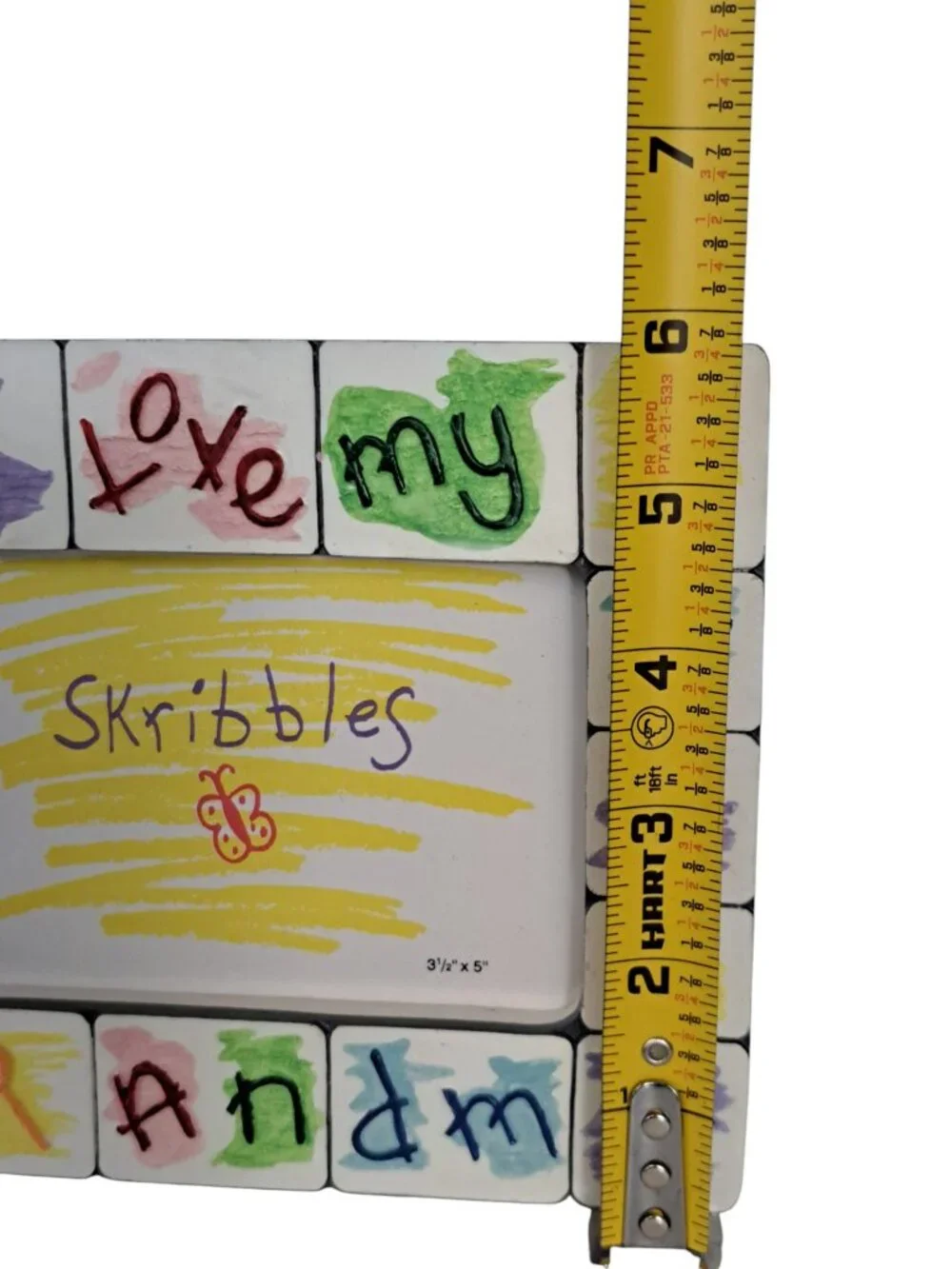I Love My Grandma Picture Frame Scribbles Russ Handpainted Gift Holds 3